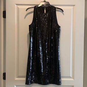 Black sequin mini